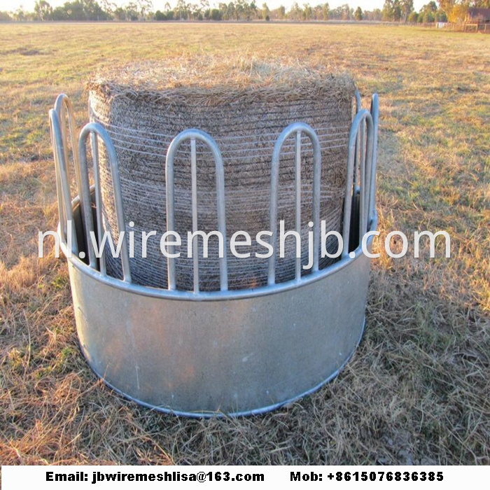 Galvanized Cattle Hay Bale Feeder